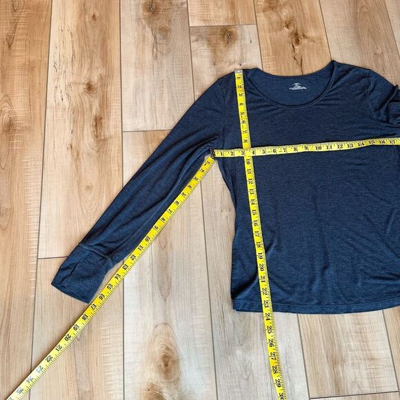 Modern Movement Lightweight Long Sleeve Tee Lounge Gray Size Large - Picture 5 of 7